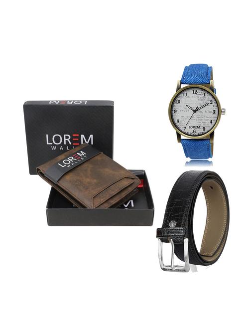 belt, wallet & watch gift combo - 19247972 - Very Small Image - 1
