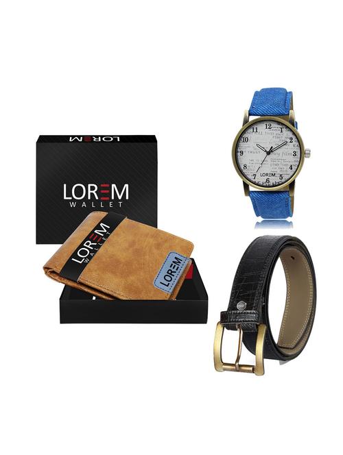 belt, wallet & watch gift combo - 19248003 - Very Small Image - 1