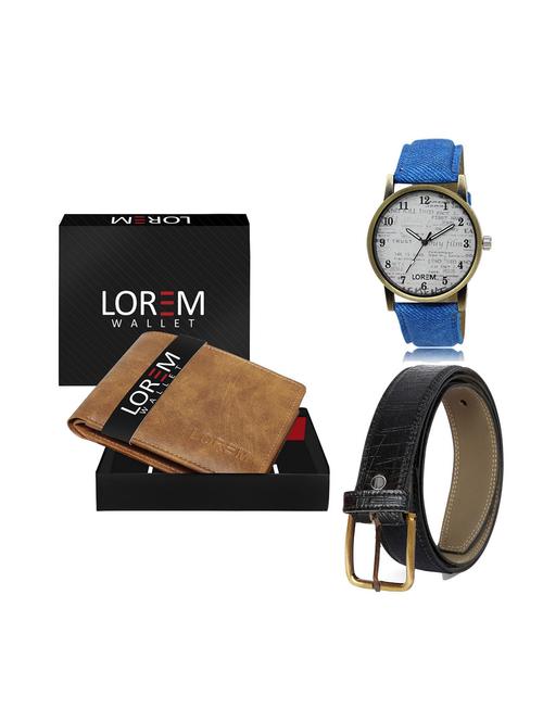 belt, wallet & watch gift combo - 19248017 - Very Small Image - 1