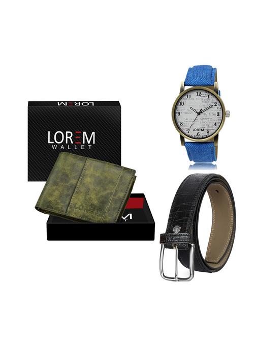 belt, wallet & watch gift combo - 19248048 - Very Small Image - 1