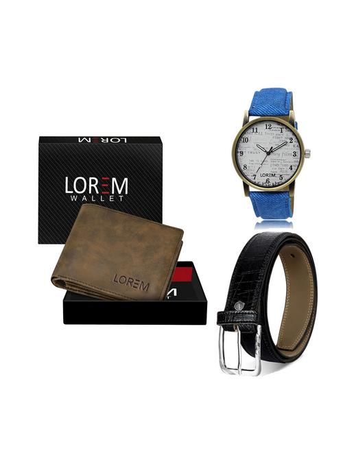 belt, wallet & watch gift combo - 19248091 - Very Small Image - 1