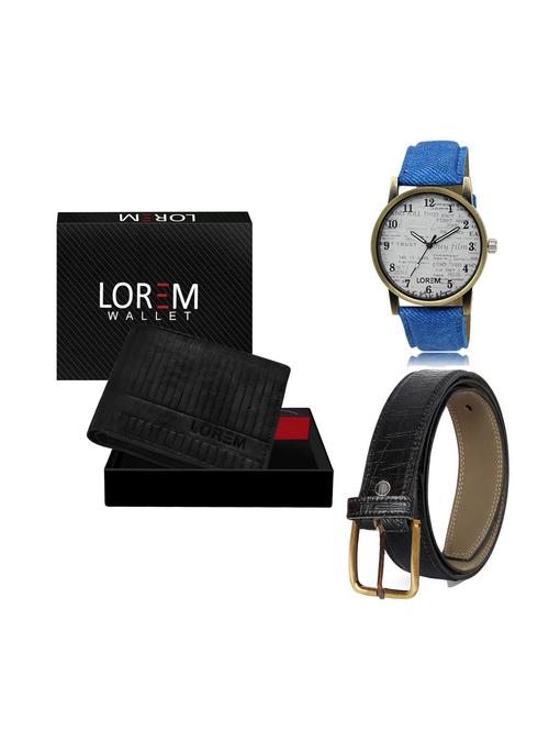 belt, wallet & watch gift combo - 19248125 - Very Small Image - 1