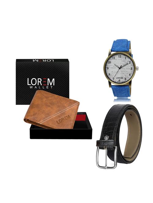 belt, wallet & watch gift combo - 19248138 - Very Small Image - 1