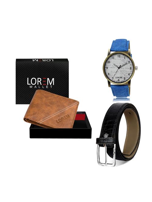 belt, wallet & watch gift combo - 19248139 - Very Small Image - 1