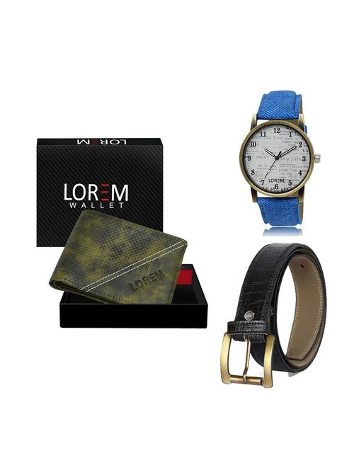 belt, wallet & watch gift combo - 19248141 - Very Small Image - 1