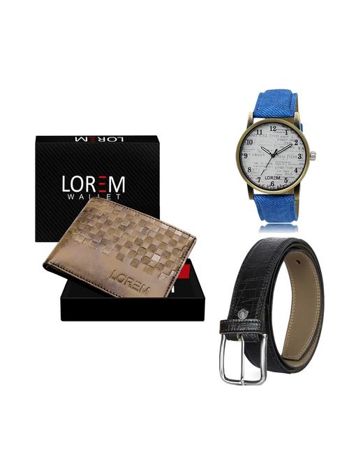 belt, wallet & watch gift combo - 19248156 - Very Small Image - 1