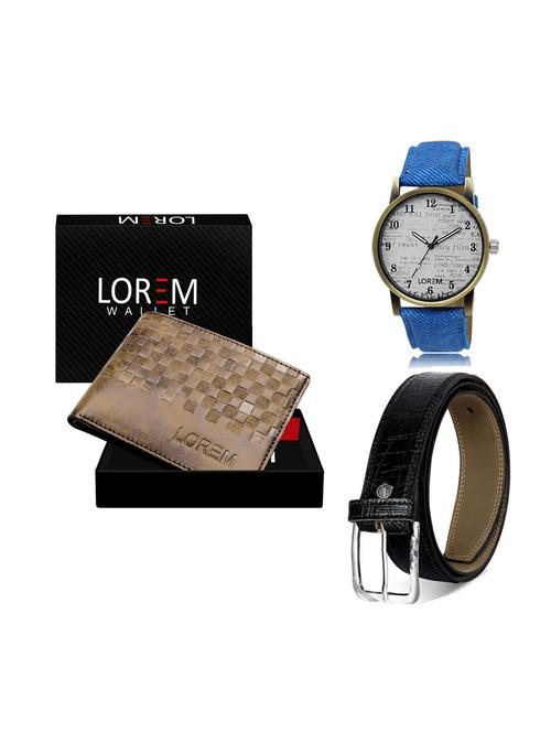 belt, wallet & watch gift combo - 19248157 - Very Small Image - 1