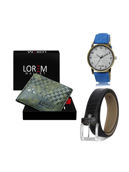 belt, wallet & watch gift combo - 19248166 - Very Small Image - 1