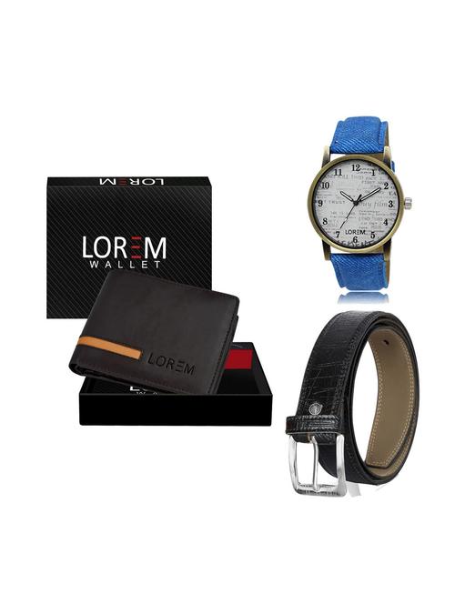 belt, wallet & watch gift combo - 19248200 - Very Small Image - 1