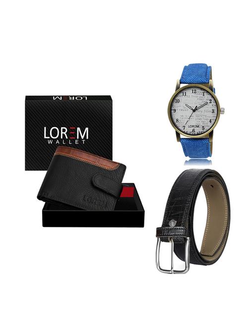 belt, wallet & watch gift combo - 19248210 - Very Small Image - 1