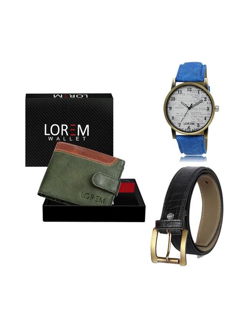 belt, wallet & watch gift combo - 19248213 - Very Small Image - 1