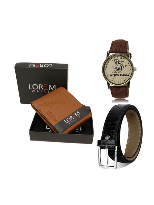 belt, wallet & watch gift combo - 19248223 - Very Small Image - 1