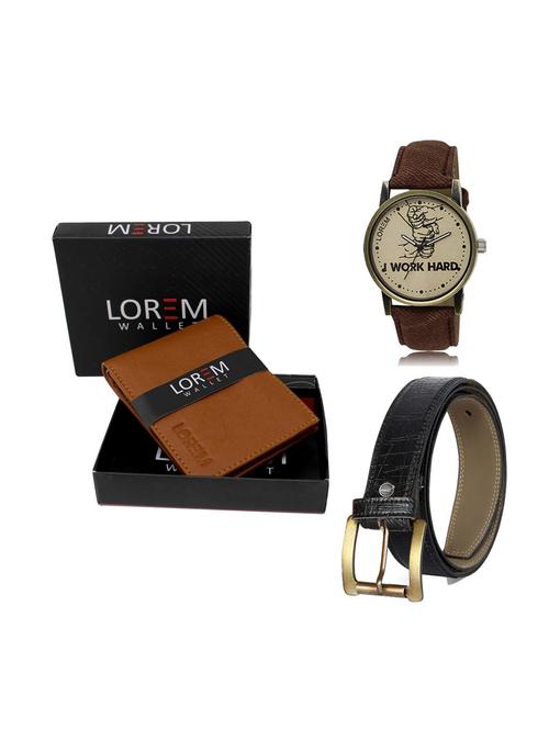 belt, wallet & watch gift combo - 19248225 - Very Small Image - 1
