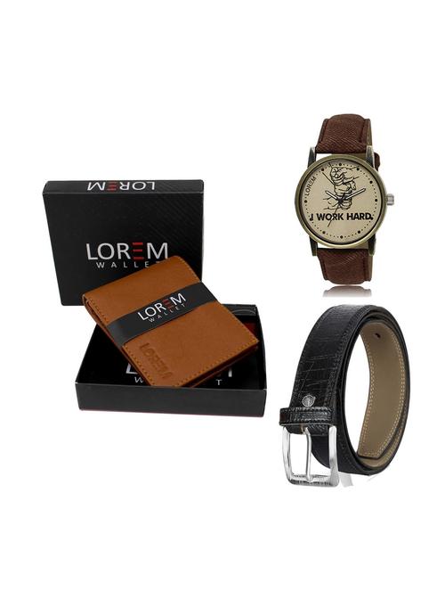 belt, wallet & watch gift combo - 19248230 - Very Small Image - 1