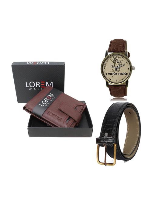 belt, wallet & watch gift combo - 19248263 - Very Small Image - 1