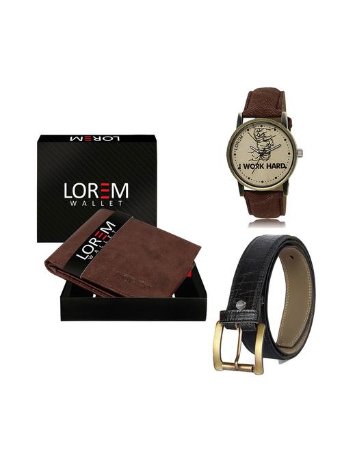 belt, wallet & watch gift combo - 19248279 - Very Small Image - 1