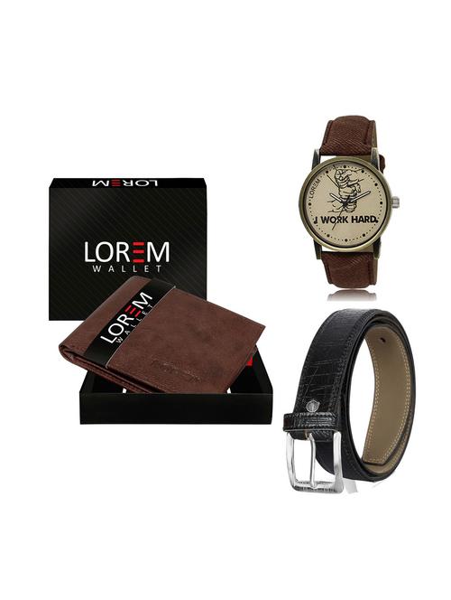 belt, wallet & watch gift combo - 19248284 - Very Small Image - 1