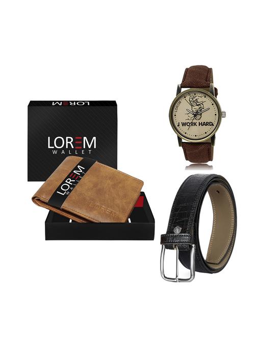 belt, wallet & watch gift combo - 19248288 - Very Small Image - 1