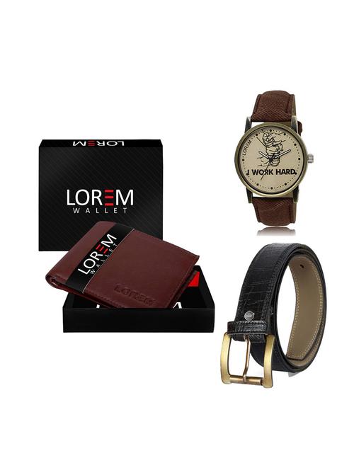 belt, wallet & watch gift combo - 19248291 - Very Small Image - 1