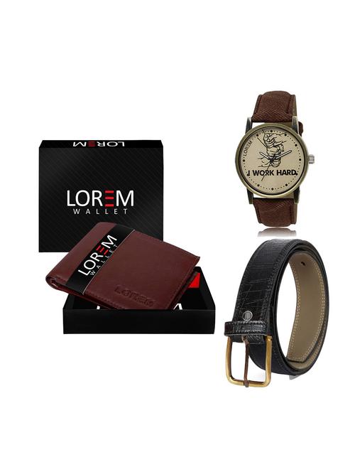 belt, wallet & watch gift combo - 19248293 - Very Small Image - 1