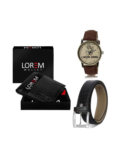 belt, wallet & watch gift combo - 19248298 - Very Small Image - 1