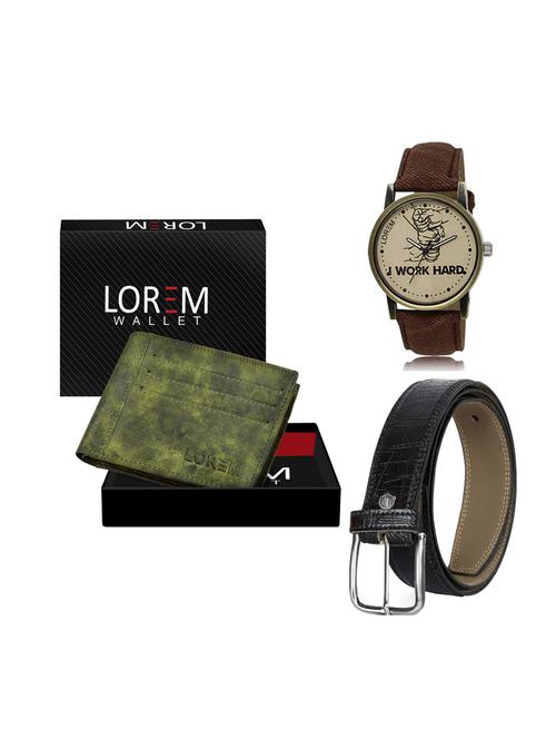 belt, wallet & watch gift combo - 19248312 - Very Small Image - 1