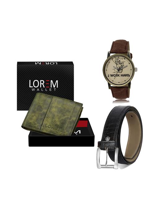 belt, wallet & watch gift combo - 19248316 - Very Small Image - 1