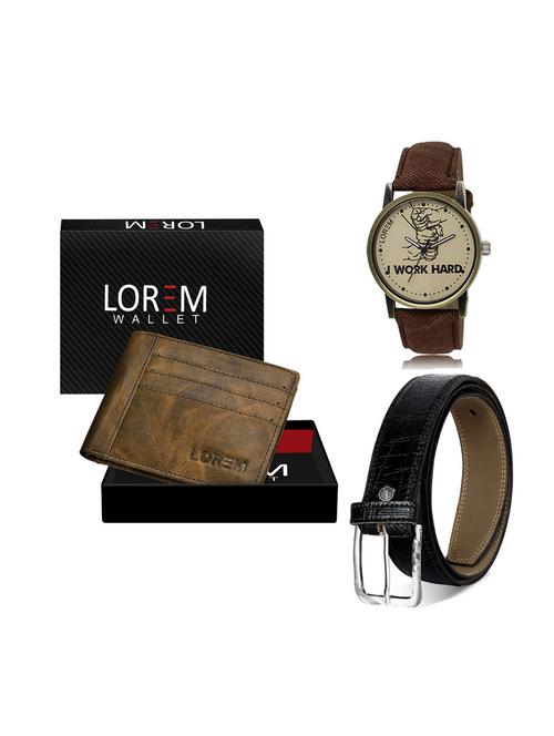 belt, wallet & watch gift combo - 19248325 - Very Small Image - 1