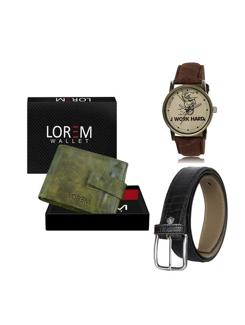 belt, wallet & watch gift combo - 19248342 - Very Small Image - 1
