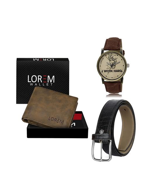 belt, wallet & watch gift combo - 19248360 - Very Small Image - 1