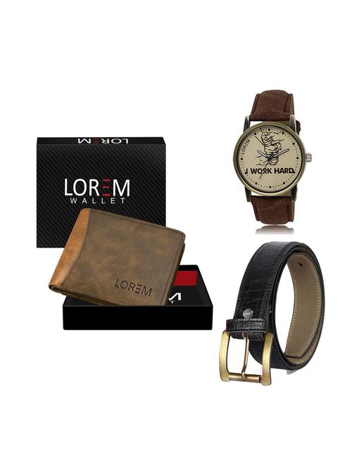 belt, wallet & watch gift combo - 19248363 - Very Small Image - 1
