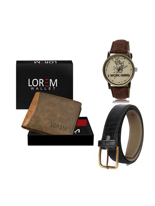 belt, wallet & watch gift combo - 19248365 - Very Small Image - 1