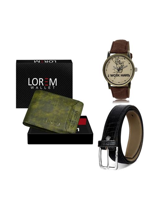 belt, wallet & watch gift combo - 19248373 - Very Small Image - 1