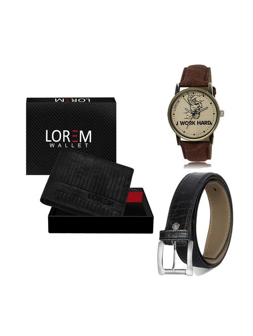 belt, wallet & watch gift combo - 19248394 - Very Small Image - 1