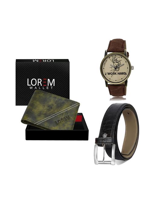 belt, wallet & watch gift combo - 19248412 - Very Small Image - 1
