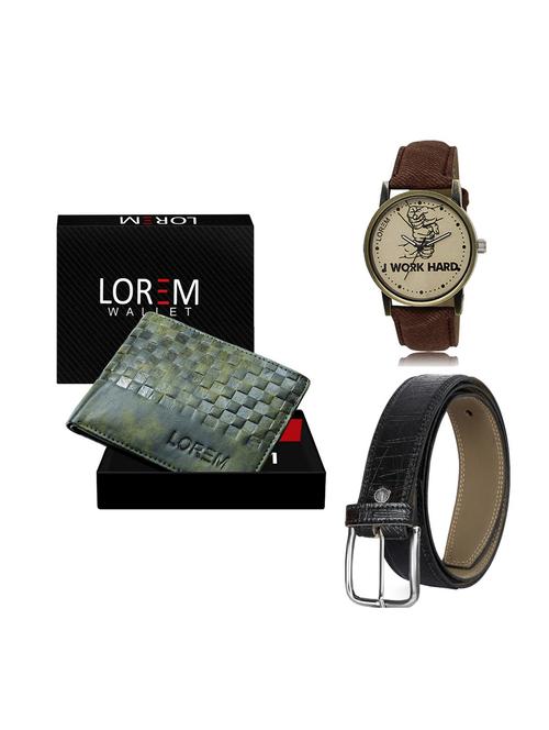 belt, wallet & watch gift combo - 19248438 - Very Small Image - 1