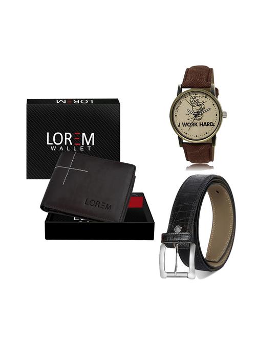 belt, wallet & watch gift combo - 19248454 - Very Small Image - 1