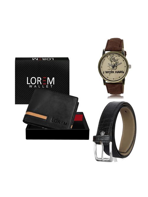 belt, wallet & watch gift combo - 19248464 - Very Small Image - 1