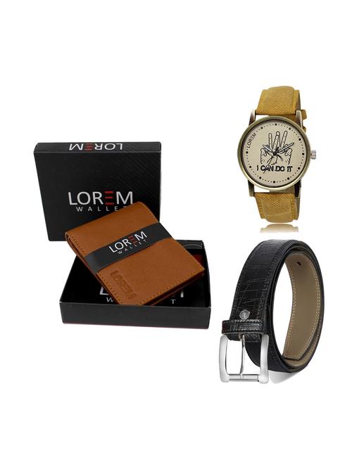 belt, wallet & watch gift combo - 19248496 - Very Small Image - 1