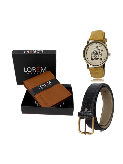 belt, wallet & watch gift combo - 19248497 - Very Small Image - 1