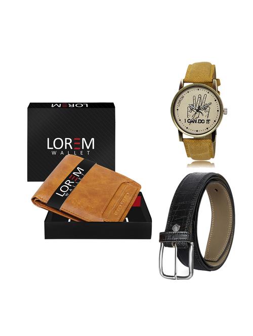 belt, wallet & watch gift combo - 19248516 - Very Small Image - 1