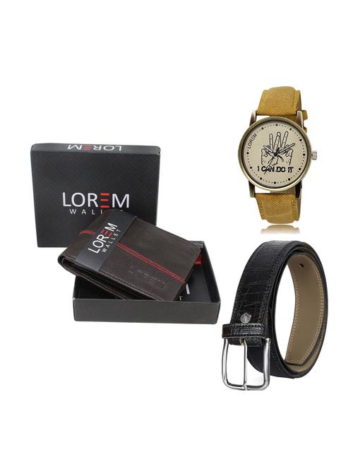 belt, wallet & watch gift combo - 19248522 - Very Small Image - 1