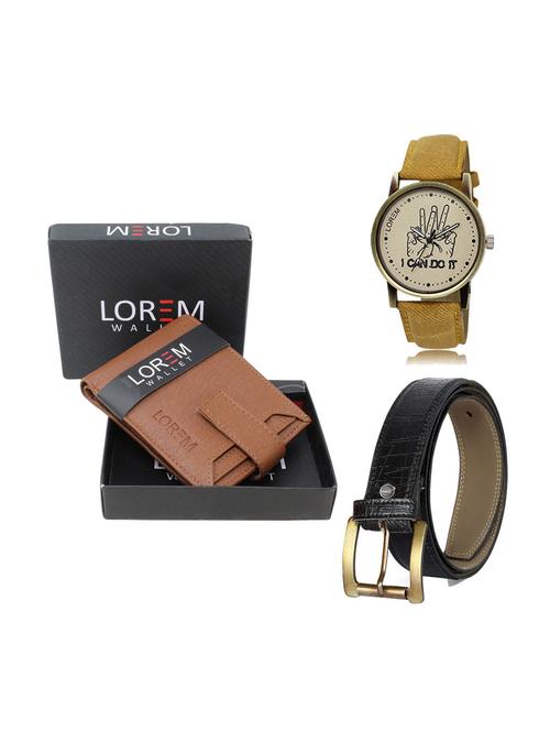 belt, wallet & watch gift combo - 19248537 - Very Small Image - 1