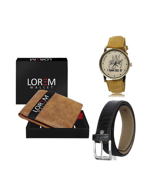 belt, wallet & watch gift combo - 19248560 - Very Small Image - 1
