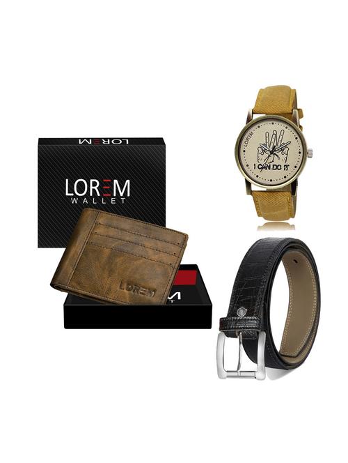 belt, wallet & watch gift combo - 19248592 - Very Small Image - 1