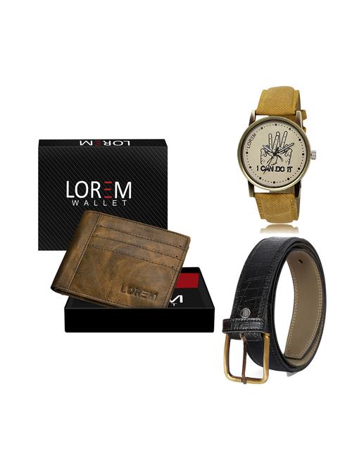 belt, wallet & watch gift combo - 19248593 - Very Small Image - 1