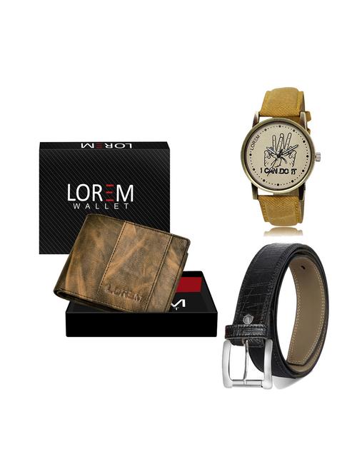 belt, wallet & watch gift combo - 19248598 - Very Small Image - 1
