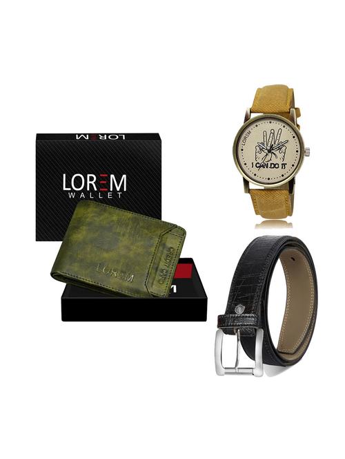 belt, wallet & watch gift combo - 19248640 - Very Small Image - 1