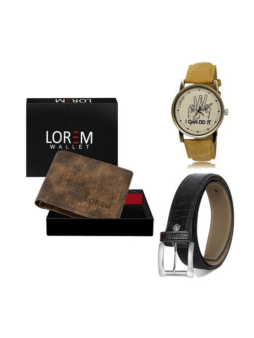 belt, wallet & watch gift combo - 19248646 - Very Small Image - 1