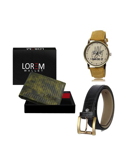 belt, wallet & watch gift combo - 19248657 - Very Small Image - 1